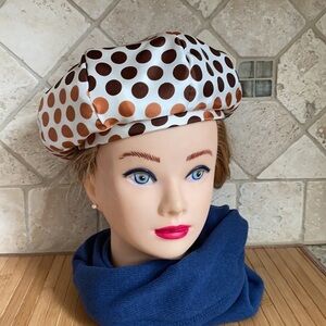 Vintage Silk Bennie Polka Dots Hat 50’s 60’s